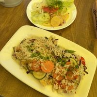 Vegetable fried rice with salad  at Öhlerschutzhaus in Oehler