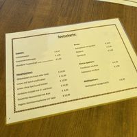 Menu  at Öhlerschutzhaus in Oehler