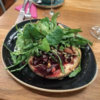 Vegetarische Stulle (ebenfalls vegan) #Veganuary at NEG BBQ in Bad Wildbad