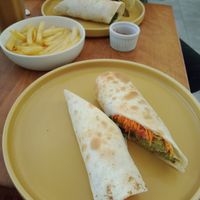 Falafel wrap, we just chose what we wanted at DPS - Fresh in Tuban