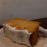 lemon cake 4€ at Simona Specialty Coffee Club in San Sebastian
