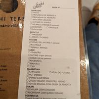 Rodízio vegano at Sushi Terra in Rio De Janeiro