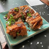 Berinjela empanada e recheada, 10/10 at Sushi Terra in Rio De Janeiro