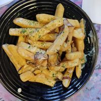 Cheesy garlic chips at Desert Island Dumplings in Manchester