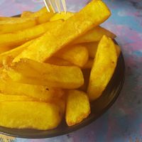 Chips at Desert Island Dumplings in Manchester