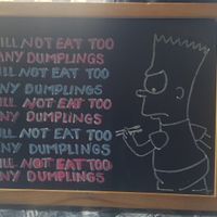 😂 at Desert Island Dumplings in Manchester