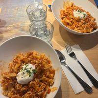 „Green Ragu“ (extra large)  at BENNE Pastabar Malmö Hansa in Malmo