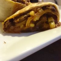 Vegan cheesesteak role  at Trio Bar and Grill in Columbia