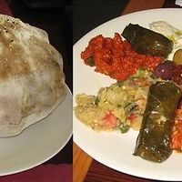 Lebanese food at Veg Meetup in Vancouver