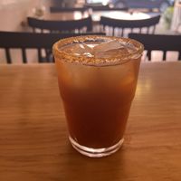 Iced teaa  at Nanita in Oaxaca