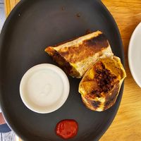 Grilled Breakfast Burrito at Nanita in Oaxaca