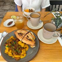 Sandwich with potatoes - super yummy at Nanita in Oaxaca