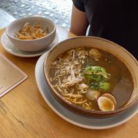 Pozole Soup (amazing!)  at Nanita in Oaxaca