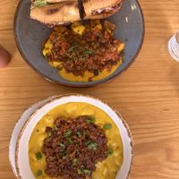 Torta and Mac ‘n’ cheese with bbq mushrooms   at Nanita in Oaxaca