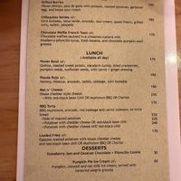 Menu 12/2024  at Nanita in Oaxaca