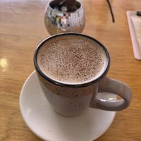 Latte with Oaxacan Chocolate  at Nanita in Oaxaca