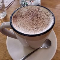 Coconut latte   at Nanita in Oaxaca