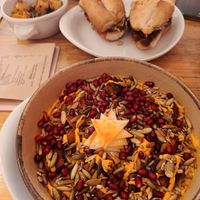 Power bowl and BBQ sandwich at Nanita in Oaxaca