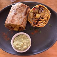 Amazing Burrito  at Nanita in Oaxaca