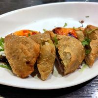 Vegetable samossas at Indian Restaurant Nanda Devi in Tampere