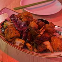 salt and pepper tofu  at Spicy Moon  - Bowery in New York City