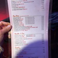 Menu   at Spicy Moon  - Bowery in New York City