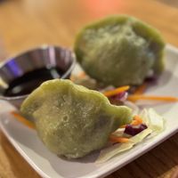 Steamed dumplings  at Spicy Moon  - Bowery in New York City