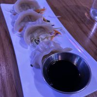 Sour cream and onion dumplings. Good!  at Spicy Moon  - Bowery in New York City