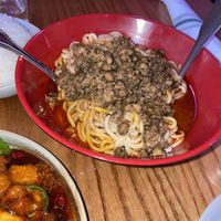Dan Dan noodles  at Spicy Moon  - Bowery in New York City