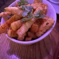 Cuming chips  at Spicy Moon  - Bowery in New York City