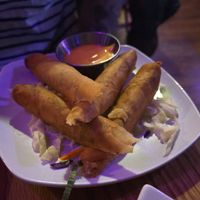 Chopped cheese spring roll at Spicy Moon  - Bowery in New York City