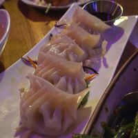 Vegan sour cream potato dumpling at Spicy Moon  - Bowery in New York City