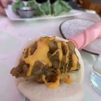 Hen of the woods bao bun  at Spicy Moon  - Bowery in New York City