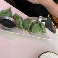 Steamed vegetable dumplings  at Spicy Moon  - Bowery in New York City