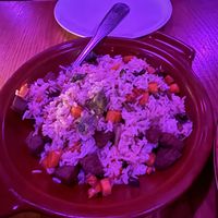 Egg and sausage fried rice   at Spicy Moon  - Bowery in New York City