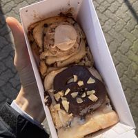 Cookie dough roll & banana bread roll  at Cinnamood in Kassel