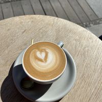 vegan Cappuccino with oat milk  at Falo Coffee Brewers in Takayama