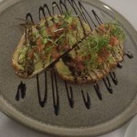 Vegan bruschetta  at The Reef House Restaurant in Palm Cove