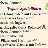 vegane gerichte  at Jasmin in Griesheim