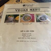 Vegan menu-desserts  at Xich Lo in Canggu