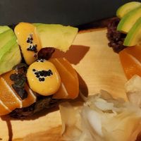 Nigiri Lax and Nigiri avocado at Emira in Berlin
