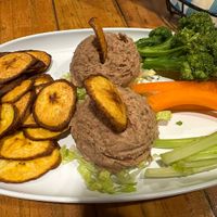 Red bean hummus!  at Sion Farm Distillery in St Croix