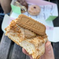 David Hasselhoff  at Doughnut Time in Berlin