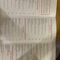 English menu pt.1  at Giovanni Santarpia in Florence