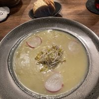 Kartoffelsuppe mit Kokosnussmilch  at Helgoländer Fährhaus in Heligoland