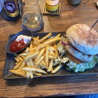 Burger mit Portobellopilz  at Helgoländer Fährhaus in Heligoland