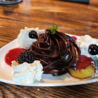 Schokomousse at Helgoländer Fährhaus in Heligoland