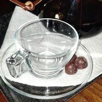 Chocolate vegano que acompanha o café. at Emporium 31 in Contagem