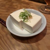 Cold tofu  at Kokoka Used Book Shop Cafe & Bar - ココカ古書店 本とたいやき in Tamano