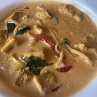 Red curry with tofu  at Thai Lotus in Winchester